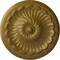 Ekena Millwork Flower Spiral Ceiling Medallion (Fits Canopies up to 2"), Hand-Painted Gold, 12 1/4"OD x 2 1/4"P CM12FLGLS - alternate 1